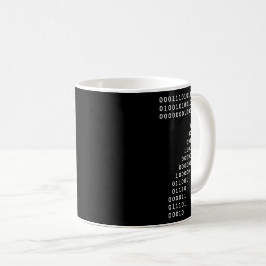 Funny 67 Meme Binary Code Tech Geek Digital Six Se コーヒーマグカップ (正面右)