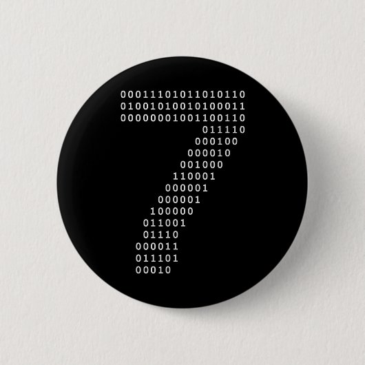 Funny 67 Meme Binary Code Tech Geek Digital Six Se 缶バッジ (正面)