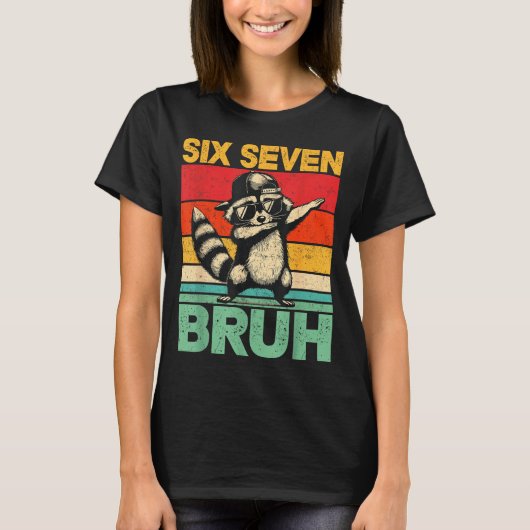 Funny 67 Meme Boys Kids 6 7 Dabbing Six Seven Bruh Tシャツ (正面)