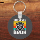 Funny 67 Meme Boys Kids Camo Hat Six Seven Bruh Ra キーホルダー (正面)