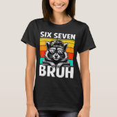 Funny 67 Meme Boys Kids Camo Hat Six Seven Bruh Ra Tシャツ (正面)