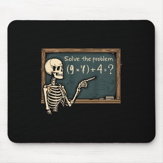 Funny 67 Meme Brainrot Joke Halloween Skeleton Mat マウスパッド (正面)