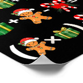 Funny 67 Meme Candy Merry Santa Math Teacher Chris ポスター (角)