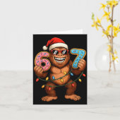 Funny 67 Meme Christmas Bigfoot For Kids Teens  カード (黄色い花)