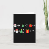 Funny 67 Meme Christmas Math Teacher Santa Six Sev カード (正面)