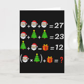Funny 67 Meme Christmas Math Teacher Santa Six Sev カード (正面)