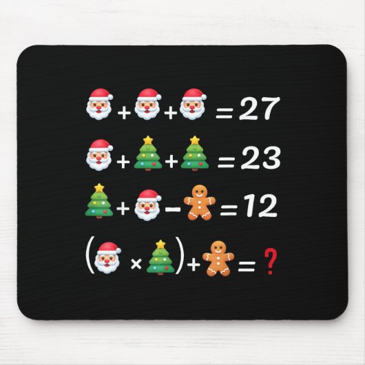 Funny 67 Meme Christmas Math Teacher Santa Six Sev マウスパッド (正面)