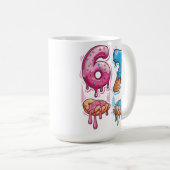 Funny 67 Meme Donut Ice Cream Gen Alpha Slang コーヒーマグカップ (正面右)