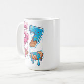 Funny 67 Meme Donut Ice Cream Gen Alpha Slang コーヒーマグカップ (正面左)