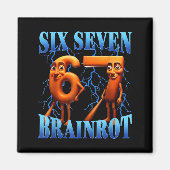 Funny 67 Meme Italian Brainrot Tung Tung Sahur Six マグネット (正面)