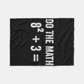 Funny 67 Meme Math Six Seven Teacher Brainrot Joke フリースブランケット (正面(横))