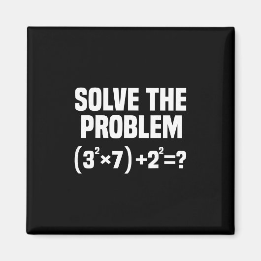 Funny 67 Meme Math Six Seven Teacher Brainrot Joke マグネット (正面)