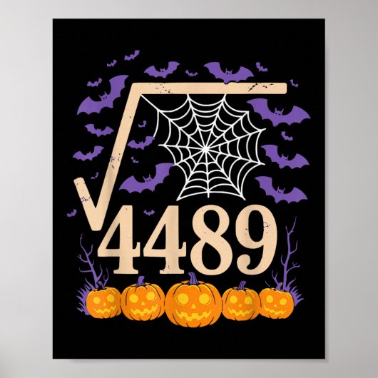 Funny 67 Meme Math Teacher 6 7 Square Root 4489  ポスター (正面)