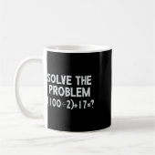 Funny 67 Meme Pemdas Elementary Math Teacher Brain コーヒーマグカップ (左)