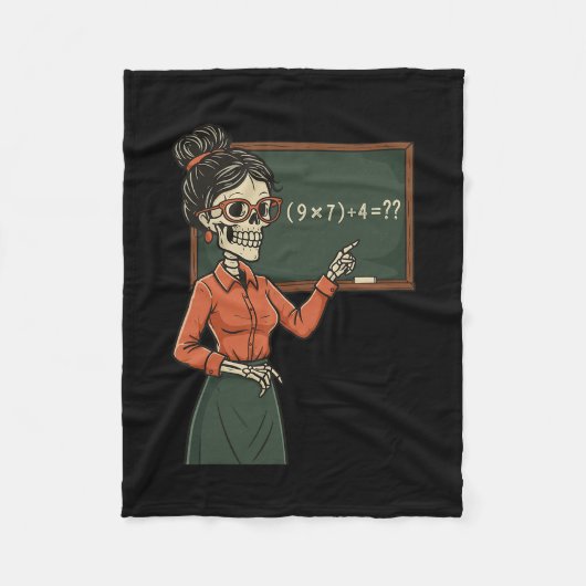 Funny 67 Meme Pemdas Elementary Math Teacher Brain フリースブランケット (正面)