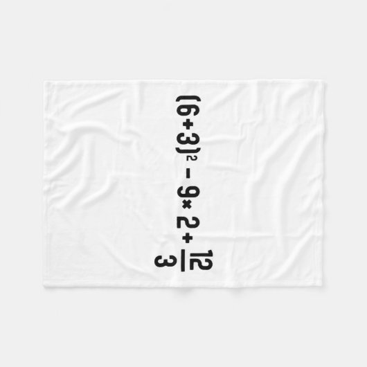 Funny 67 Meme Pemdas Elementary Math Teacher Brain フリースブランケット (正面(横))