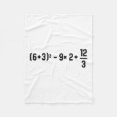 Funny 67 Meme Pemdas Elementary Math Teacher Brain フリースブランケット (正面)