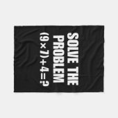 Funny 67 Meme Pemdas Elementary Math Teacher Brain フリースブランケット (正面(横))