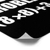 Funny 67 Meme Pemdas Elementary Math Teacher Brain ポスター (角)