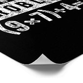 Funny 67 Meme Pemdas Elementary Math Teacher Brain ポスター (角)