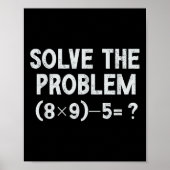 Funny 67 Meme Pemdas Elementary Math Teacher Brain ポスター (正面)