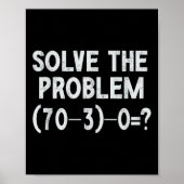 Funny 67 Meme Pemdas Elementary Math Teacher Brain ポスター (正面)