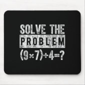 Funny 67 Meme Pemdas Elementary Math Teacher Brain マウスパッド (正面)