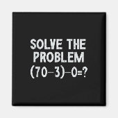 Funny 67 Meme Pemdas Elementary Math Teacher Brain マグネット (正面)