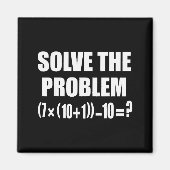 Funny 67 Meme Pemdas Elementary Math Teacher Brain マグネット (正面)