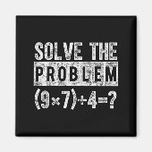 Funny 67 Meme Pemdas Elementary Math Teacher Brain マグネット (正面)
