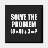 Funny 67 Meme Pemdas Elementary Math Teacher Brain マグネット (正面)