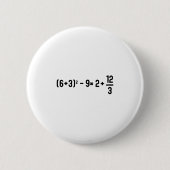 Funny 67 Meme Pemdas Elementary Math Teacher Brain 缶バッジ (正面)