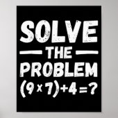 Funny 67 Meme Pemdas Elementary Math Teacher Humor ポスター (正面)