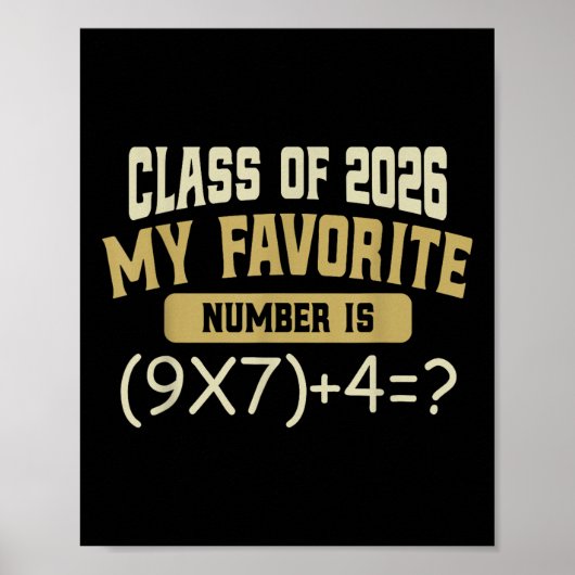 Funny 67 Meme Pemdas Math Six Seven Cl Of 2026 Gra ポスター (正面)