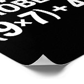 Funny 67 Meme Pemdas Math Teacher Brainrot Element ポスター (角)