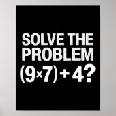 Funny 67 Meme Pemdas Math Teacher Brainrot Element ポスター (正面)