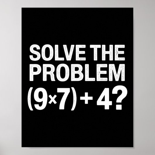 Funny 67 Meme Pemdas Math Teacher Brainrot Element ポスター (正面)