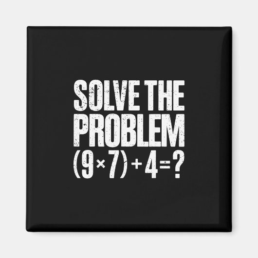 Funny 67 Meme Pemdas Math Teacher Brainrot Element マグネット (正面)