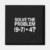 Funny 67 Meme Pemdas Math Teacher Brainrot Element マグネット (正面)