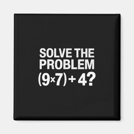 Funny 67 Meme Pemdas Math Teacher Brainrot Element マグネット (正面)