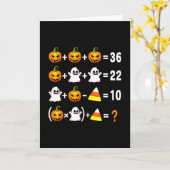 Funny 67 Meme Pumpkin Ghost Math Teacher Halloween カード (黄色い花)