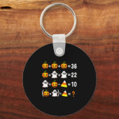 Funny 67 Meme Pumpkin Ghost Math Teacher Halloween キーホルダー (正面)