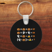 Funny 67 Meme Pumpkin Ghost Math Teacher Halloween キーホルダー (正面)