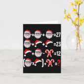 Funny 67 Meme Santa Christmas Tree Math Teacher Xm カード (黄色い花)