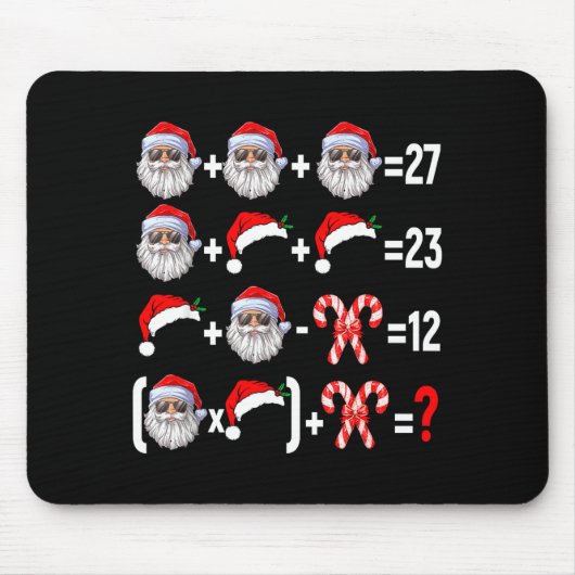 Funny 67 Meme Santa Christmas Tree Math Teacher Xm マウスパッド (正面)