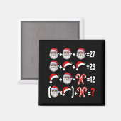 Funny 67 Meme Santa Christmas Tree Math Teacher Xm マグネット (正面/裏面)