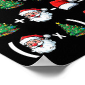 Funny 67 Meme Santa Math Teacher Christmas Pajama  ポスター (角)