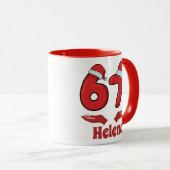  Funny 67 Meme Santa says SIX SEVEN  Christmas Mug マグカップ (正面右)