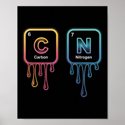 Funny 67 Meme Science Chemistry Nerd Humor Periodi ポスター (正面)