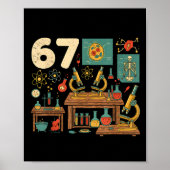 Funny 67 Meme Science Teacher Students Six Seven M ポスター (正面)